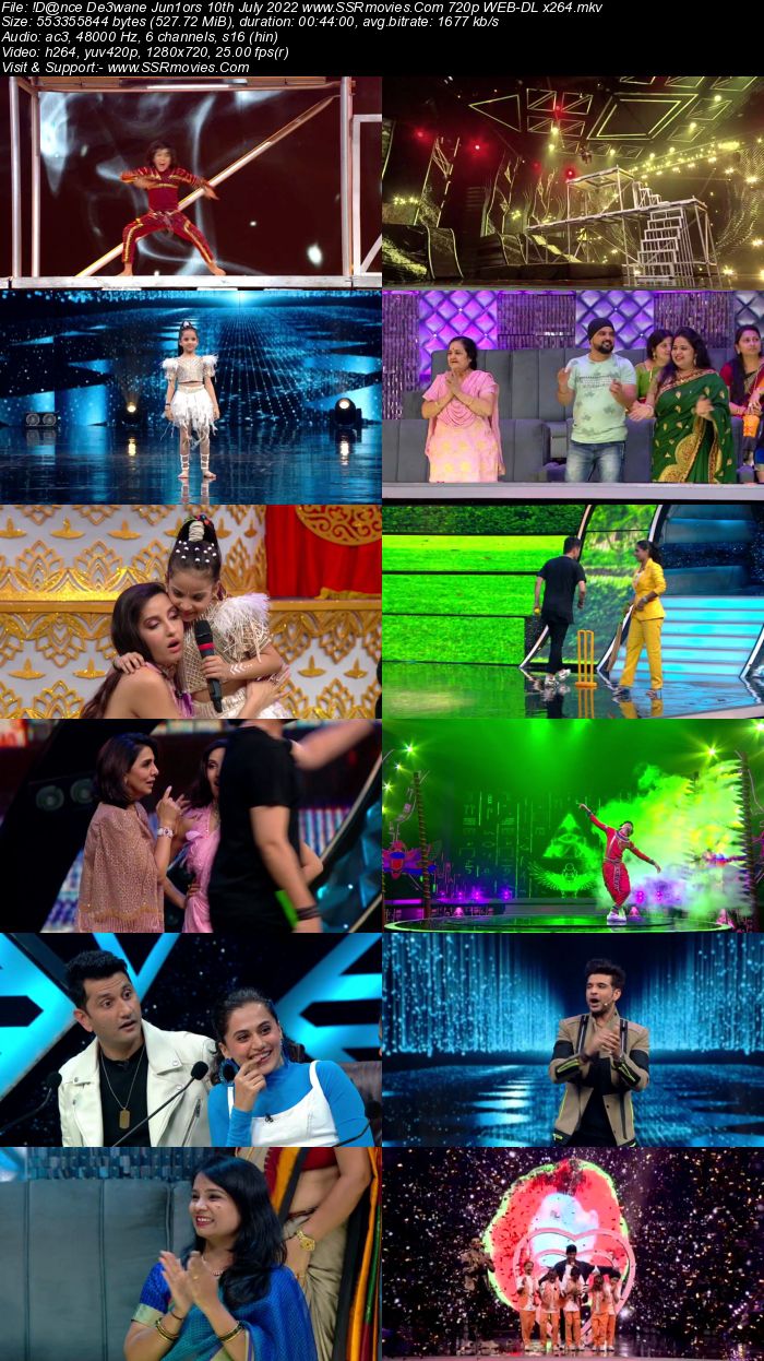 Dance Deewane Juniors 10th July 2022 720p 480p WEB-DL x264 350MB Download