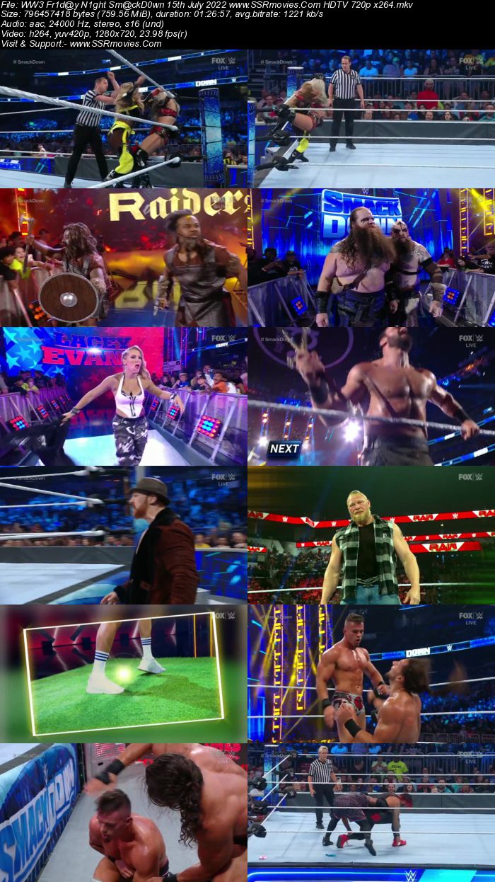 WWE Friday Night SmackDown 15th July 2022 720p 480p HDTV x264 Download