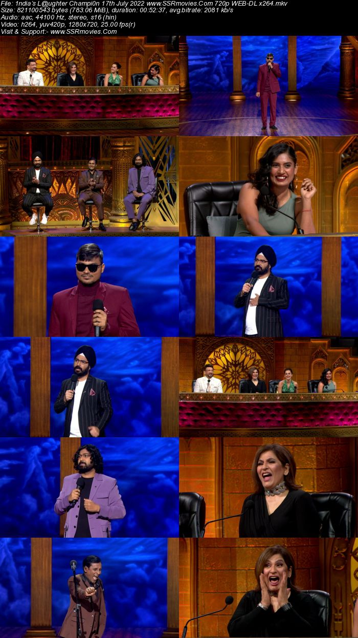 India’s Laughter Champion 2022 17th July 2022 720p 480p WEB-DL 400MB Download