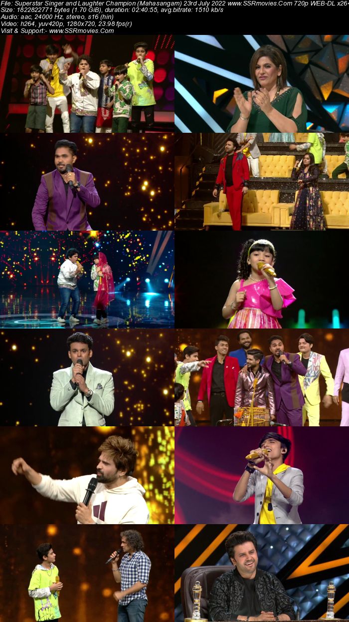 Superstar Singer and Laughter Champion (Mahasangam) 23rd July 2022 720p 480p WEB-DL x264 Download