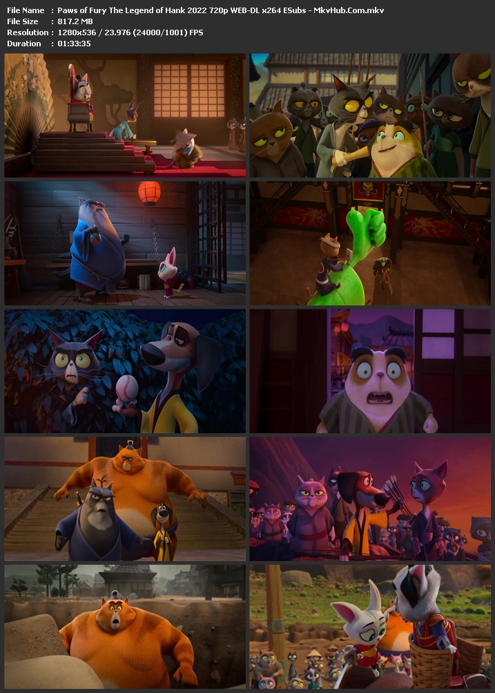 Paws of Fury: The Legend of Hank 2022 English 1080p WEB-DL 1.6GB Download