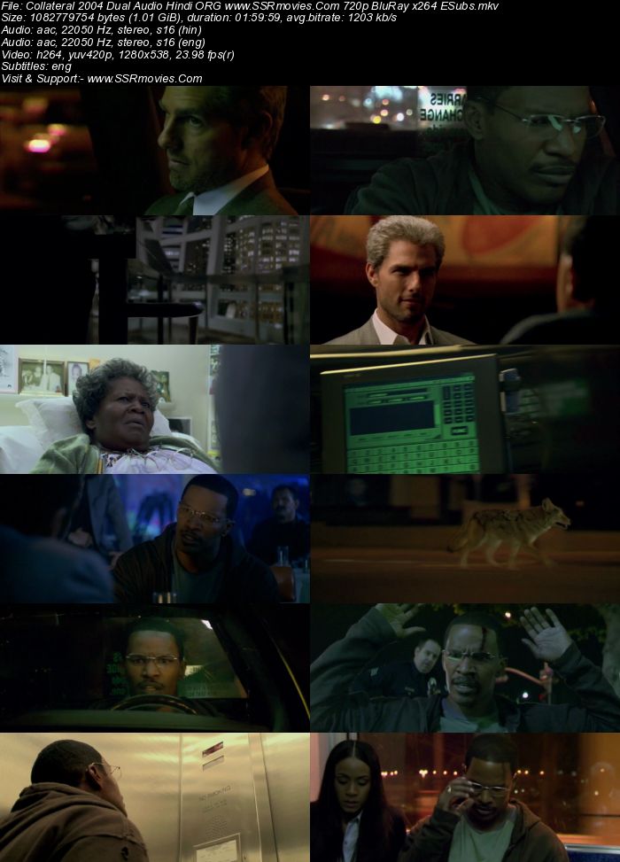 Collateral 2004 Dual Audio Hindi ORG 720p 480p BluRay x264 ESubs Full Movie Download