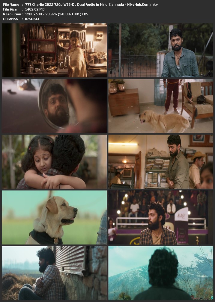 777 Charlie 2022 Dual Audio [Hindi-Kannada] 720p WEB-DL 1.5GB Download