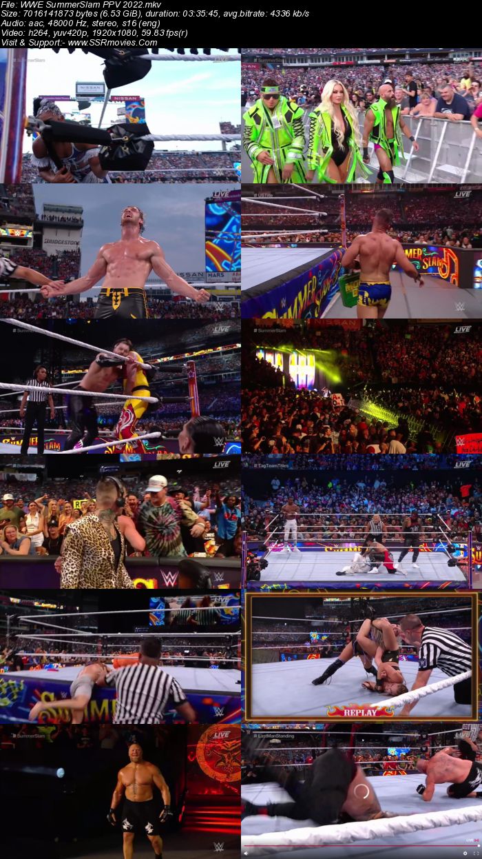WWE SummerSlam 2022 PPV 1080p 720p 480p WEBRip x264 Download
