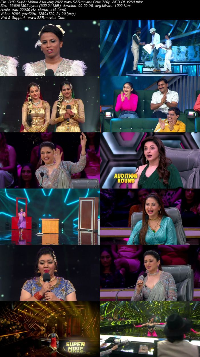 DID Super Moms S03 31st July 2022 720p 480p WEB-DL x264 350MB Download