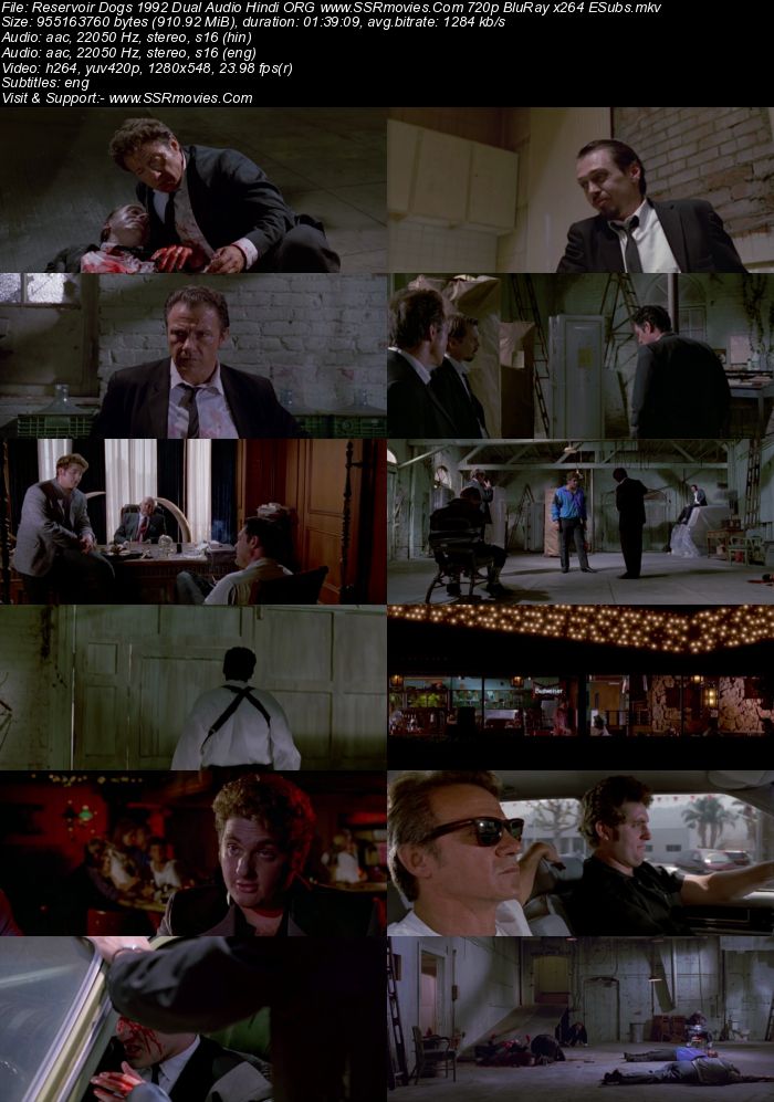 Reservoir Dogs 1992 Dual Audio Hindi ORG 720p 480p BluRay x264 ESubs Full Movie Download