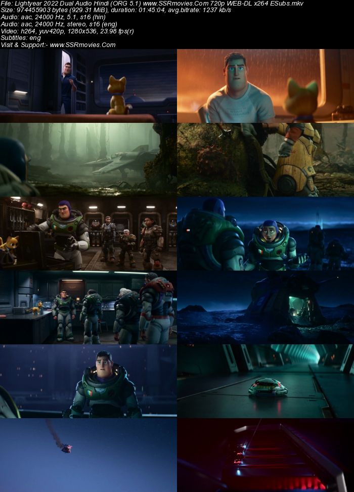 Lightyear 2022 Dual Audio Hindi ORG 1080p 720p 480p WEB-DL x264 ESubs Full Movie Download