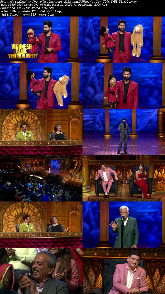 India’s Laughter Champion S01 13th August 2022 720p 480p WEB-DL 300MB Download