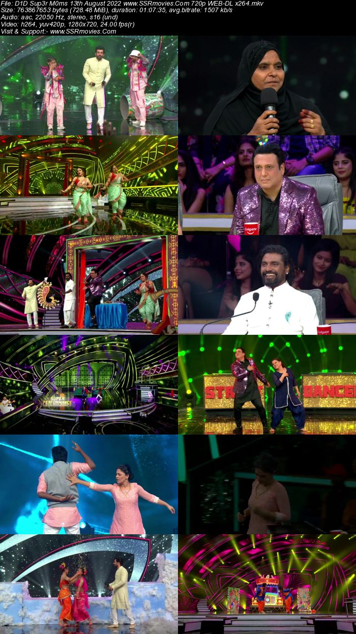 DID Super Moms S03 13th August 2022 720p 480p WEB-DL x264 350MB Download