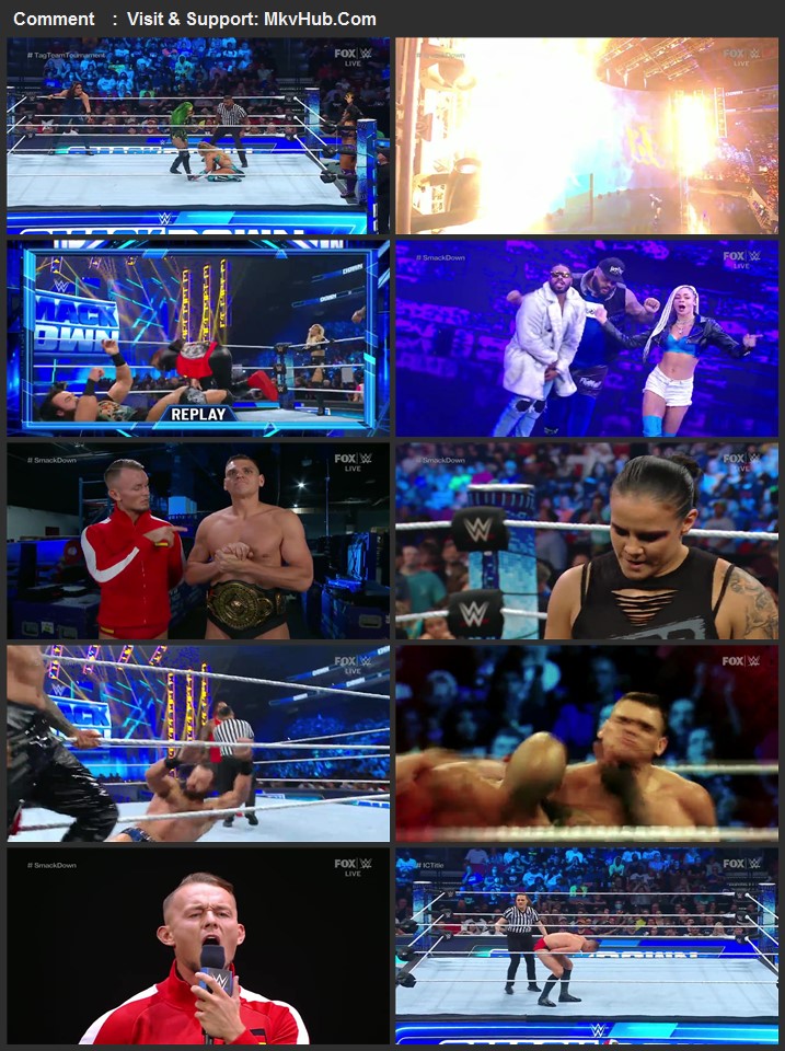 WWE Friday Night SmackDown 12th August 2022 720p WEBRip x264 800MB Download