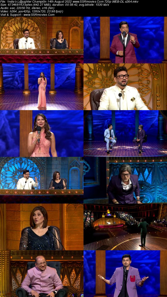 India’s Laughter Champion S01 14th August 2022 720p 480p WEB-DL 300MB Download