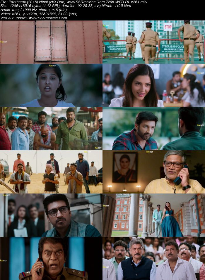 Pantham 2018 Hindi (HQ-Dub) 1080p 720p 480p WEB-DL x264 ESubs Full Movie Download