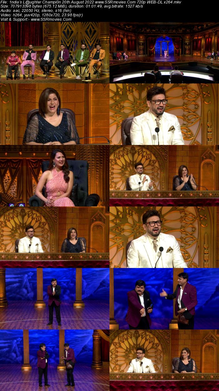 India’s Laughter Champion S01 20th August 2022 720p 480p WEB-DL 300MB Download