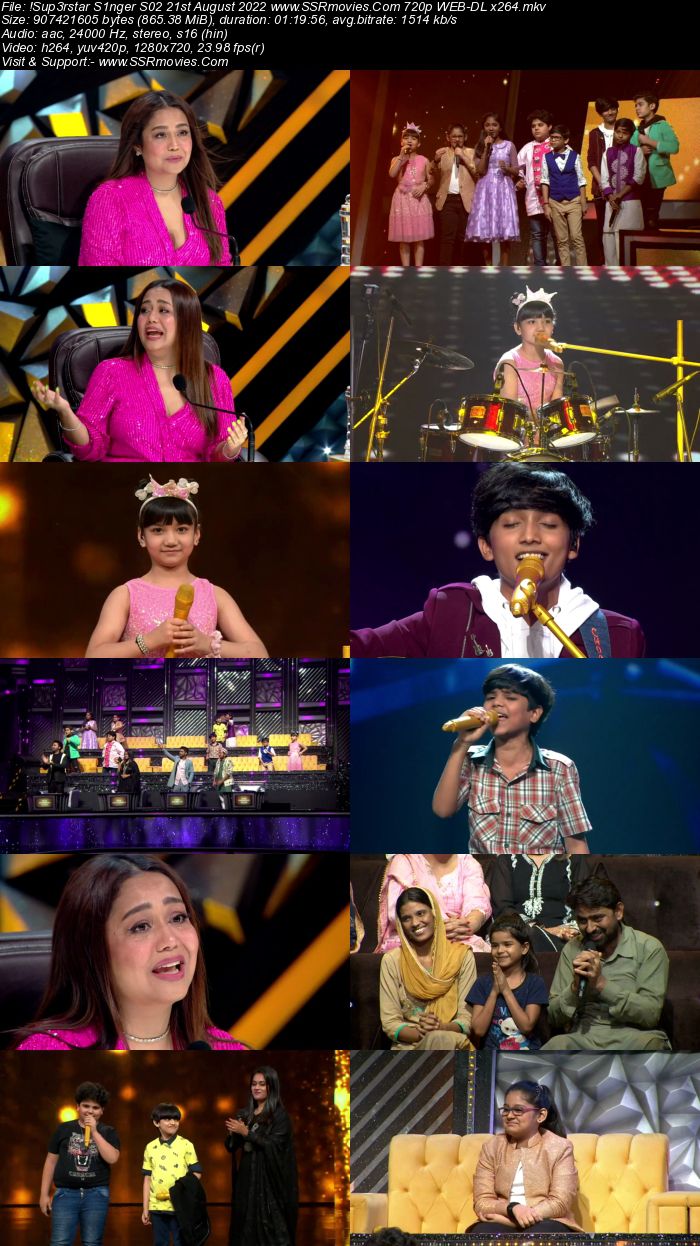 Superstar Singer S02 21st August 2022 720p 480p WEB-DL x264 300MB Download