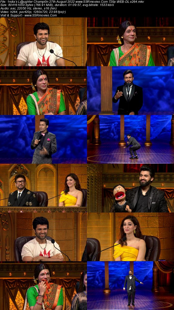 India’s Laughter Champion S01 27th August 2022 720p 480p WEB-DL 300MB Download