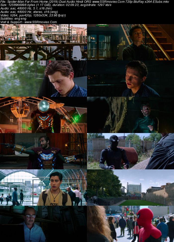 Spider-Man: Far from Home 2019 Dual Audio Hindi ORG 1080p 720p 480p BluRay x264 ESubs Full Movie Download