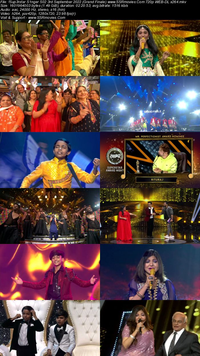 Superstar Singer S02 3rd September 2022 (Grand Finale) 720p 480p WEB-DL x264 Download