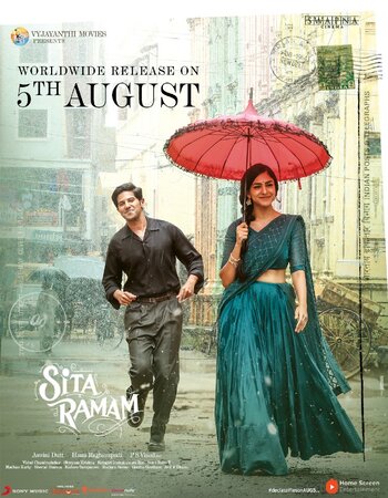 Sita Ramam 2022 Hindi (ORG-CAM) 1080p 720p 480p DVDScr x264 ESubs Full Movie Download