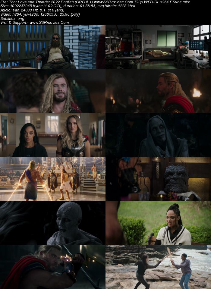 Thor: Love and Thunder 2022 English ORG 1080p 720p 480p WEB-DL x264 ESubs Full Movie Download