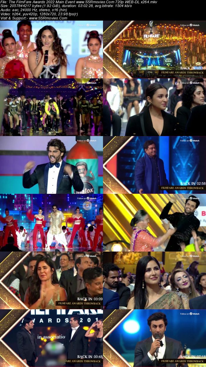 The FilmFare Awards 2022 Main Event 1080p 720p 480p WEB-DL x264 Download