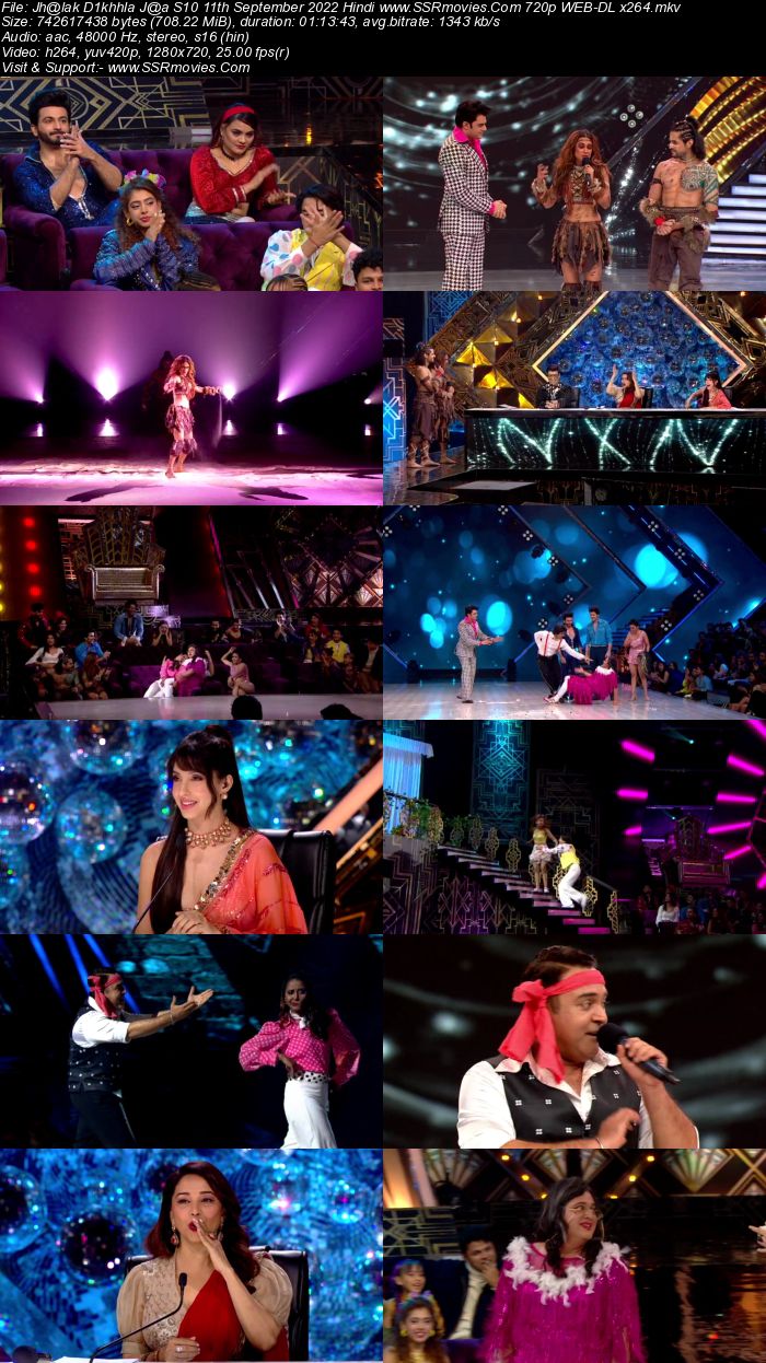 Jhalak Dikhhla Jaa S10 11th September 2022 720p 480p WEB-DL x264 350MB Download