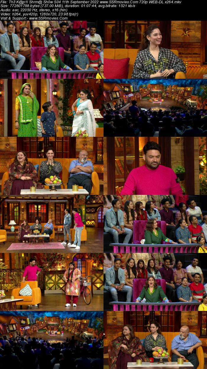 The Kapil Sharma Show S04 11th September 2022 720p 480p WEB-DL x264 Download