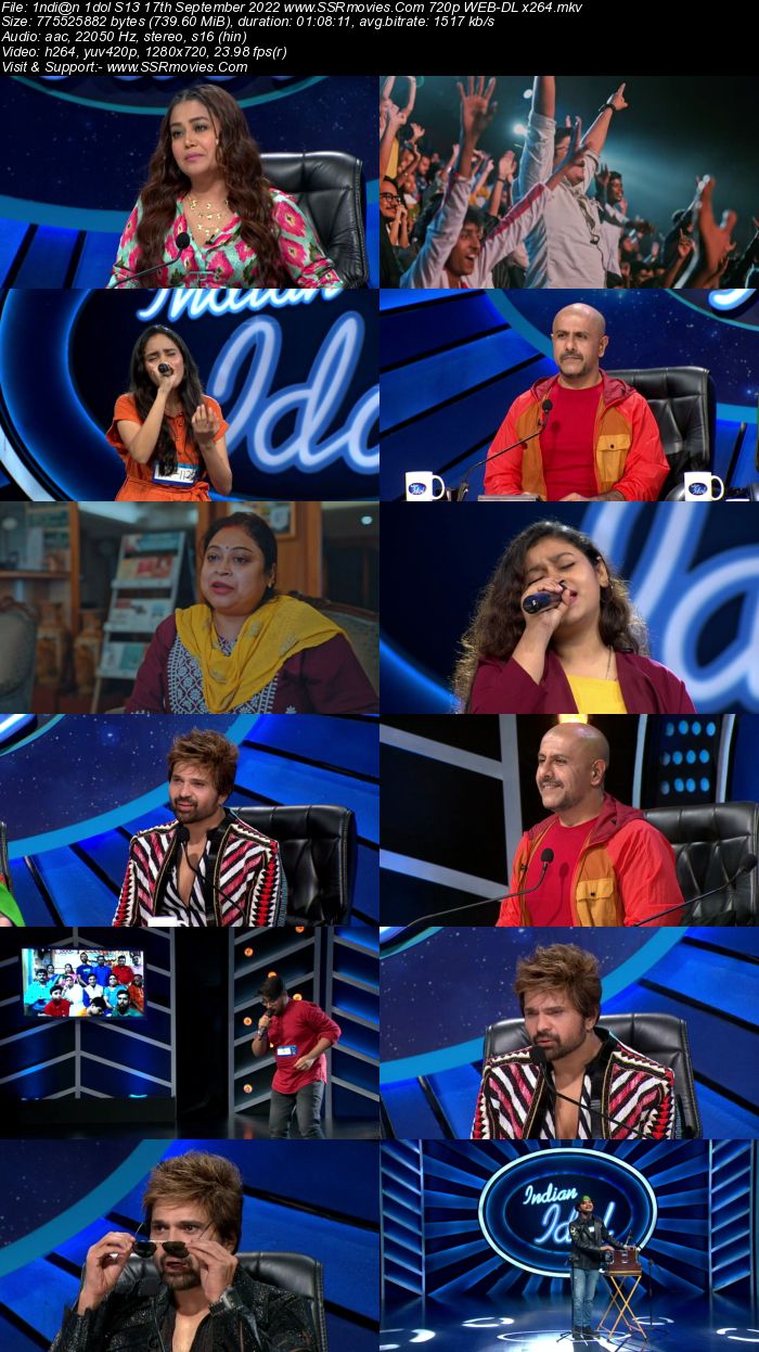 Indian Idol S13 17th September 2022 720p 480p WEB-DL x264 300MB Download