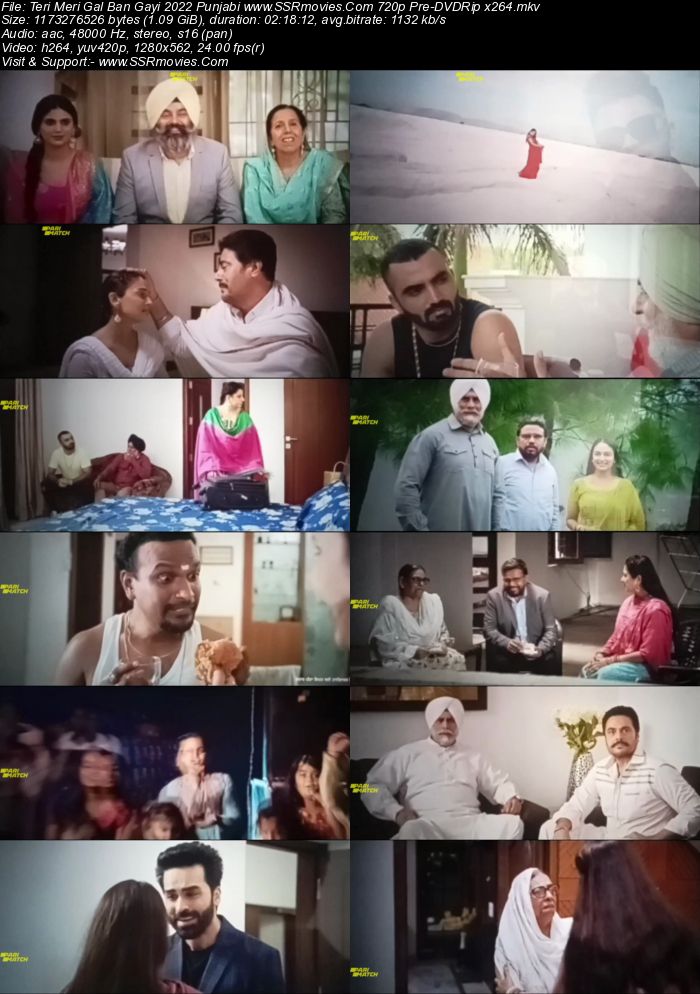 Teri Meri Gal Ban Gayi 2021 Punjabi 720p 480p Pre-DVDRip x264 ESubs Full Movie Download