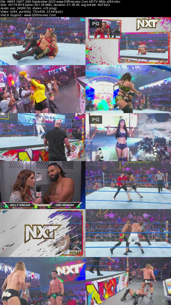 WWE NXT 2.0 20th September 2022 480p 720p HDTV x264 400MB Download