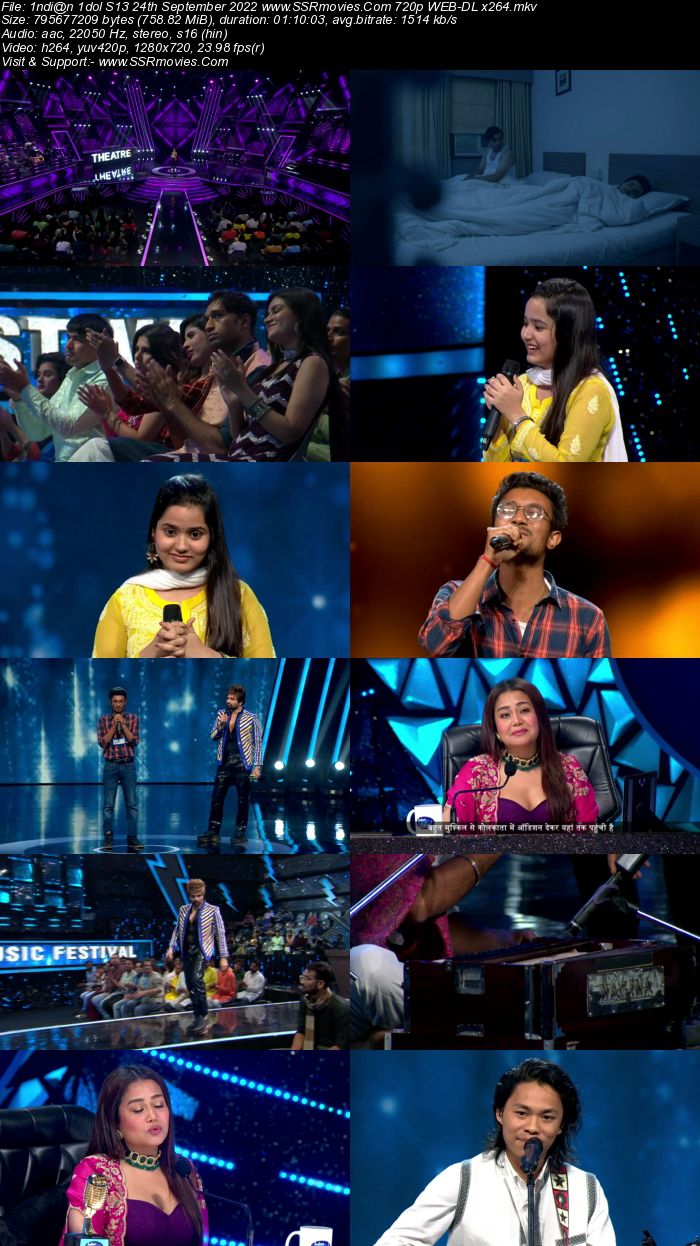 Indian Idol S13 24th September 2022 720p 480p WEB-DL x264 300MB Download