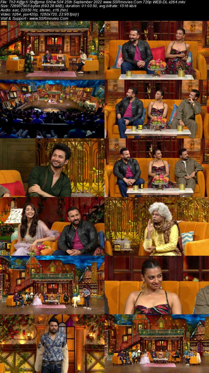 The Kapil Sharma Show S04 25th September 2022 720p 480p WEB-DL x264 Download