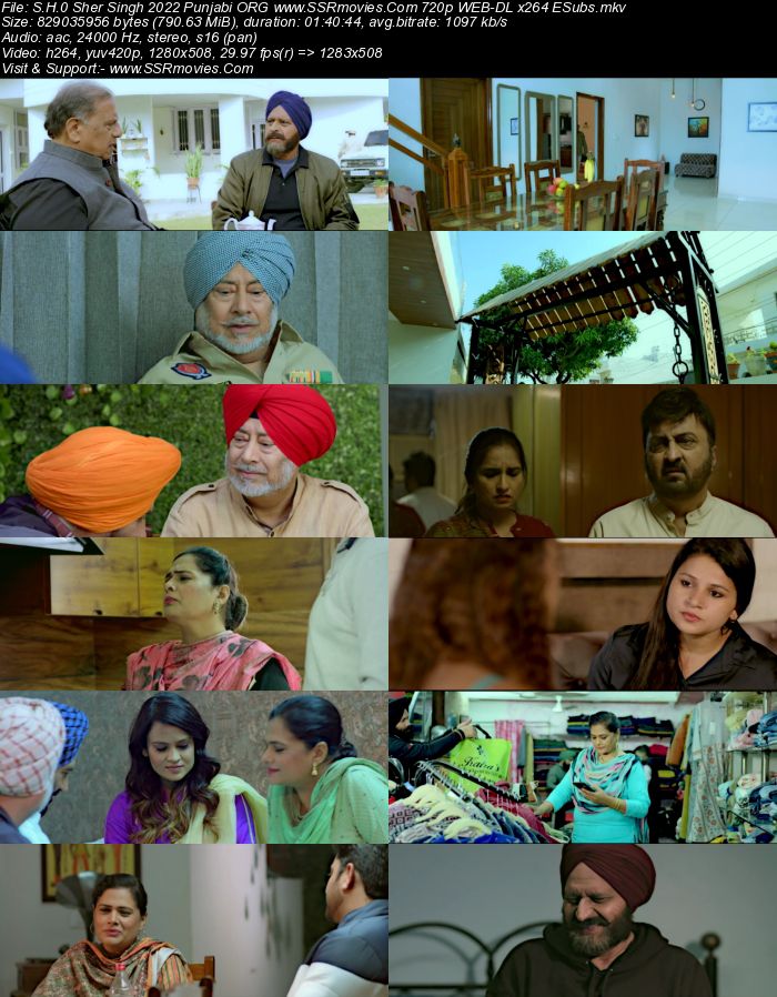 S.H.0 Sher Singh 2022 Punjabi ORG 720p WEB-DL x264 Full Movie Download