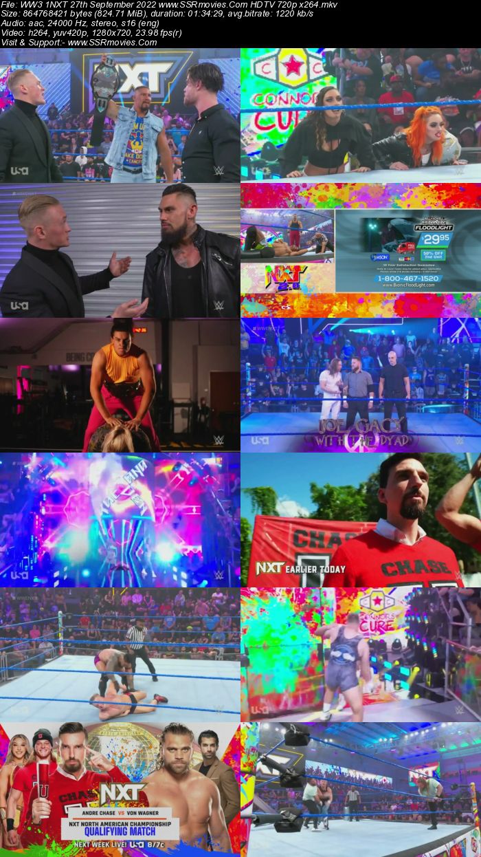 WWE NXT 2.0 27th September 2022 480p 720p HDTV x264 400MB Download