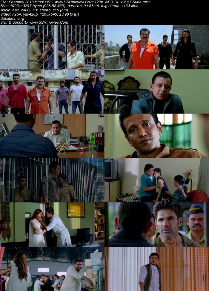 Enemmy 2013 Hindi ORG 1080p 720p 480p WEB-DL x264 ESubs Full Movie Download