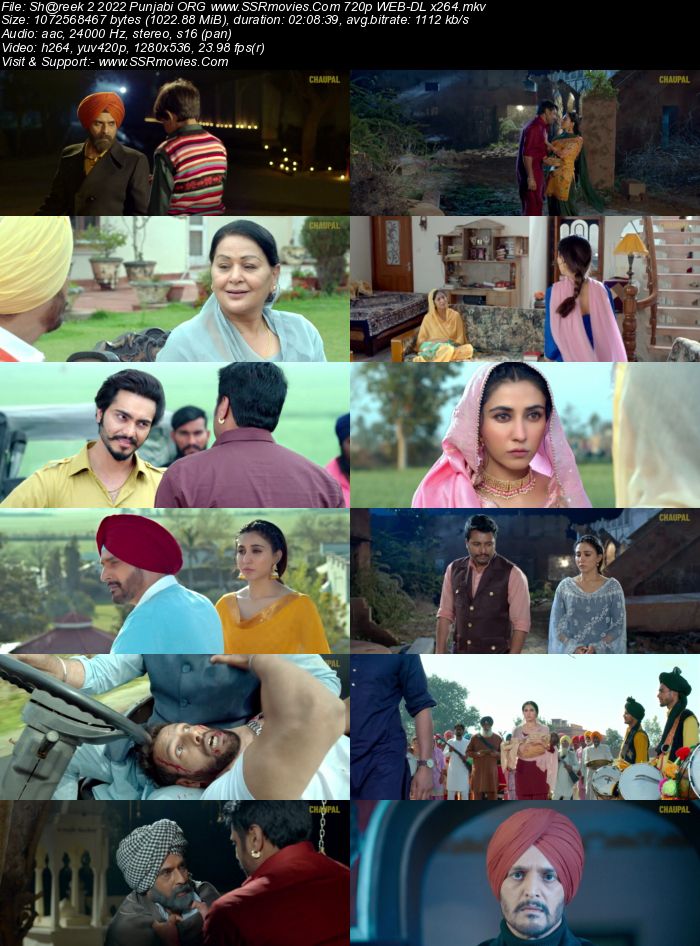 Shareek 2 2022 Punjabi ORG 1080p 720p 480p WEB-DL x264 ESubs Full Movie Download