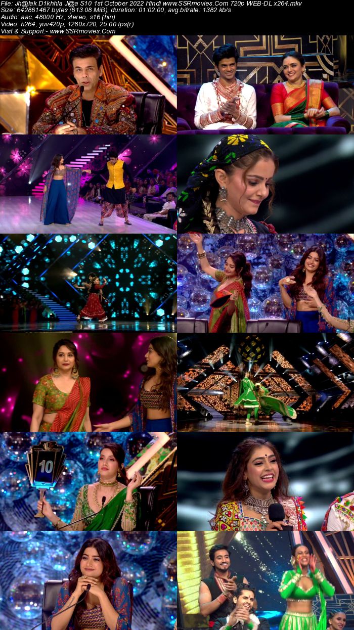 Jhalak Dikhhla Jaa S10 1st October 2022 720p 480p WEB-DL x264 350MB Download