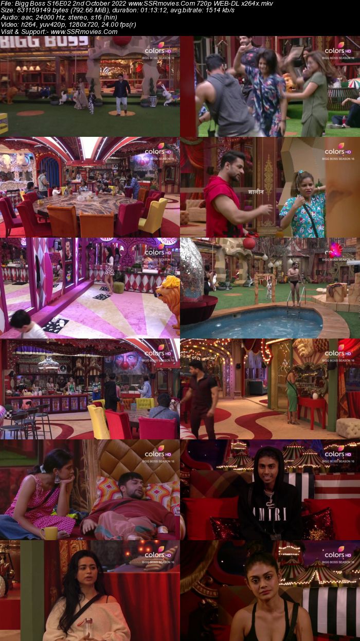 Bigg Boss S16E02 2nd October 2022 720p 480p WEB-DL x264 350MB Download