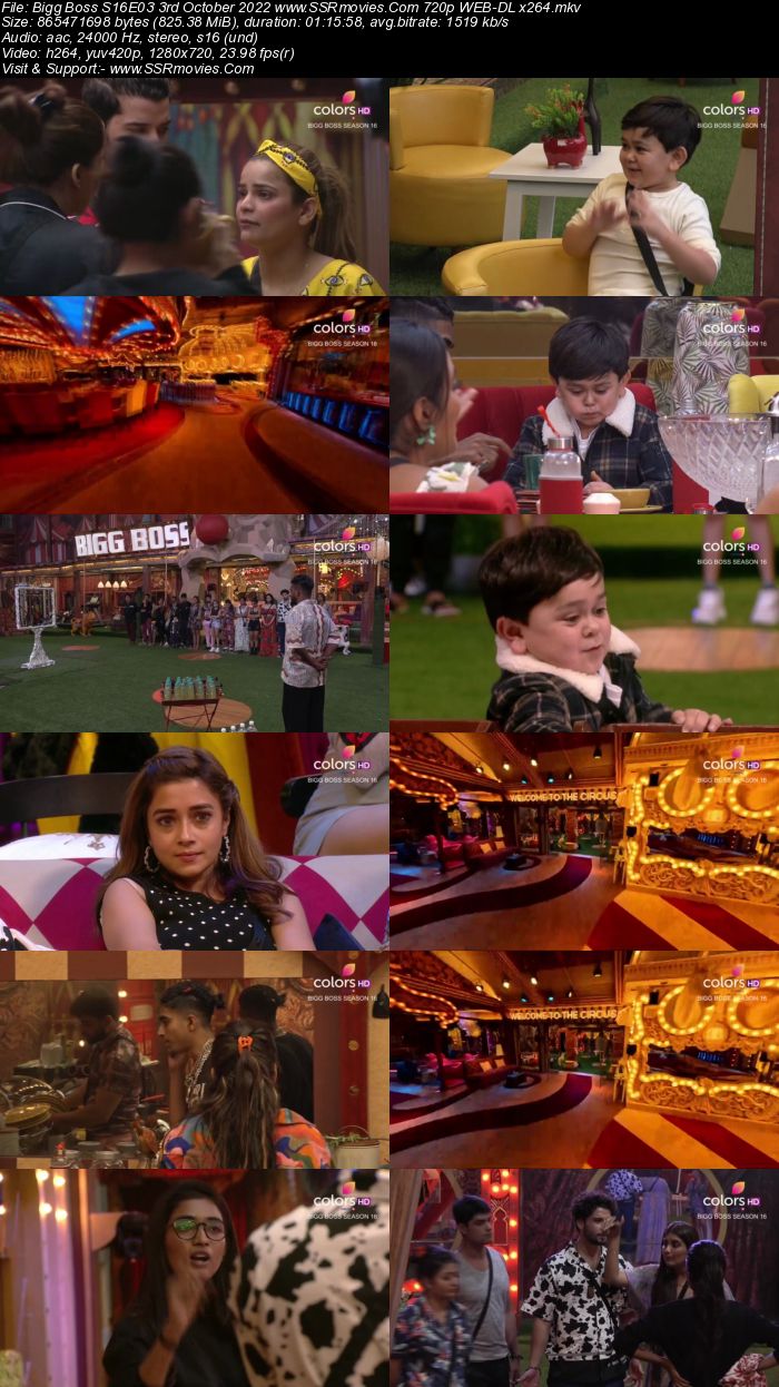 Bigg Boss S16E03 3rd October 2022 720p 480p WEB-DL x264 350MB Download