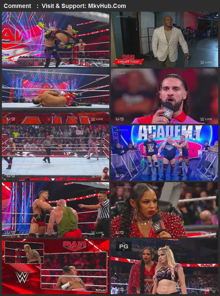 WWE Monday Night Raw 3rd October 2022 720p WEBRip x264 1.1GB Download