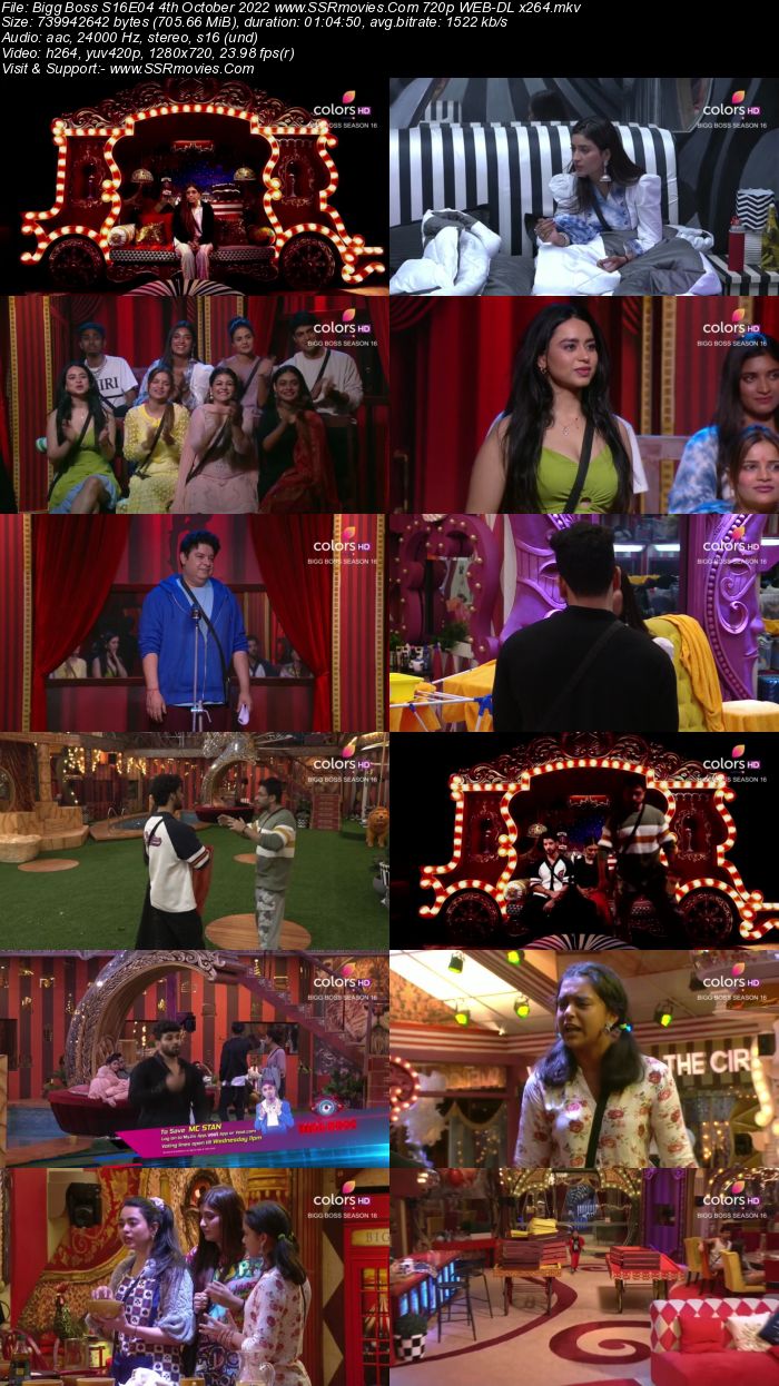 Bigg Boss S16E04 4th October 2022 720p 480p WEB-DL x264 300MB Download