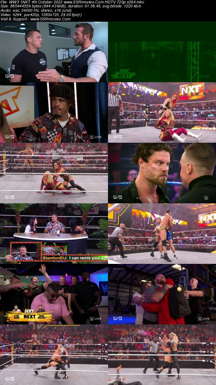 WWE NXT 2.0 4th October 2022 480p 720p HDTV x264 400MB Download