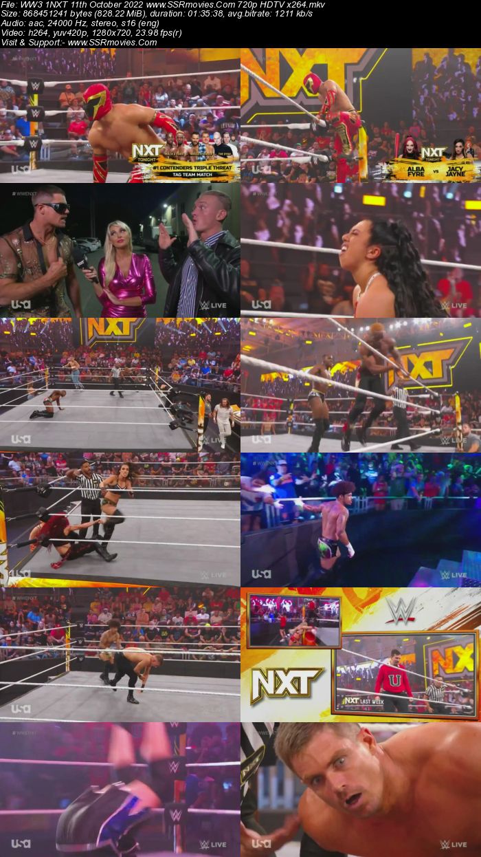 WWE NXT 2.0 11th October 2022 480p 720p HDTV x264 400MB Download