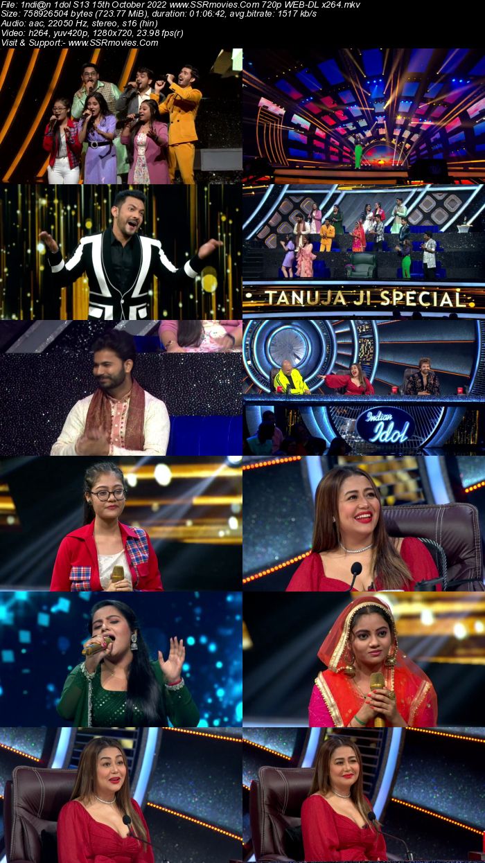 Indian Idol S13 15th October 2022 720p 480p WEB-DL x264 300MB Download