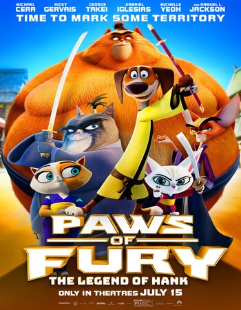 Paws of Fury: The Legend of Hank 2022 Dual Audio [Hindi-English] 720p BluRay 850MB ESubs