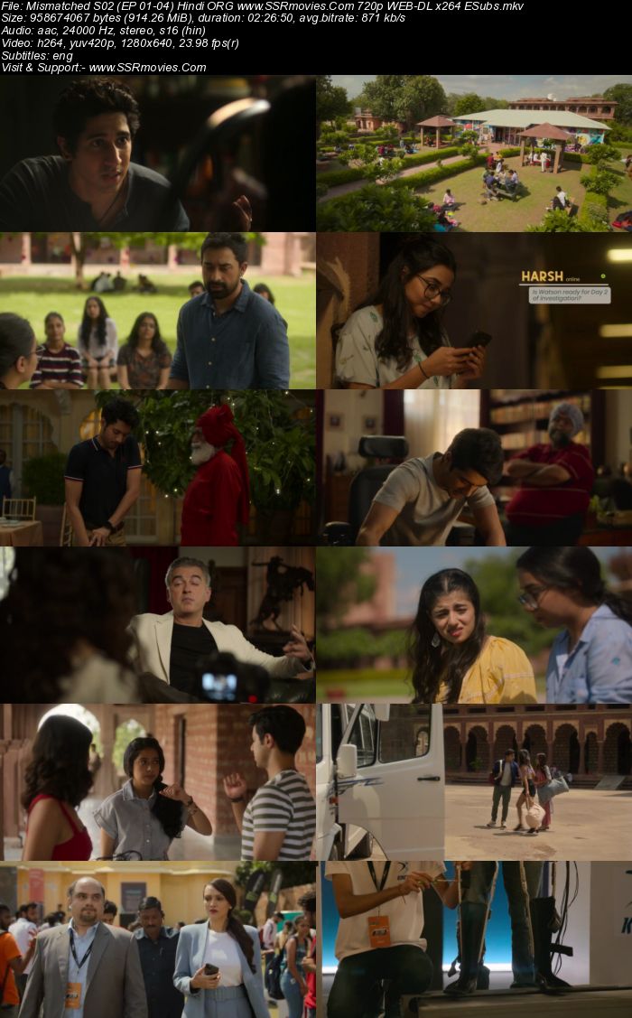 Mismatched 2022 S02 Complete Hindi ORG 720p 480p WEB-DL x264 ESubs Download