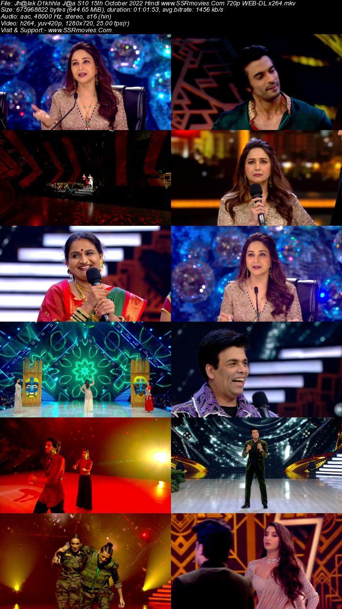 Jhalak Dikhhla Jaa S10 15th October 2022 720p 480p WEB-DL x264 350MB Download