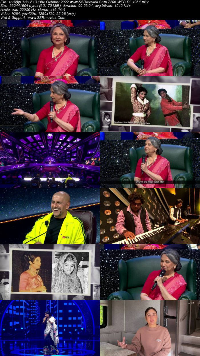 Indian Idol S13 16th October 2022 720p 480p WEB-DL x264 300MB Download