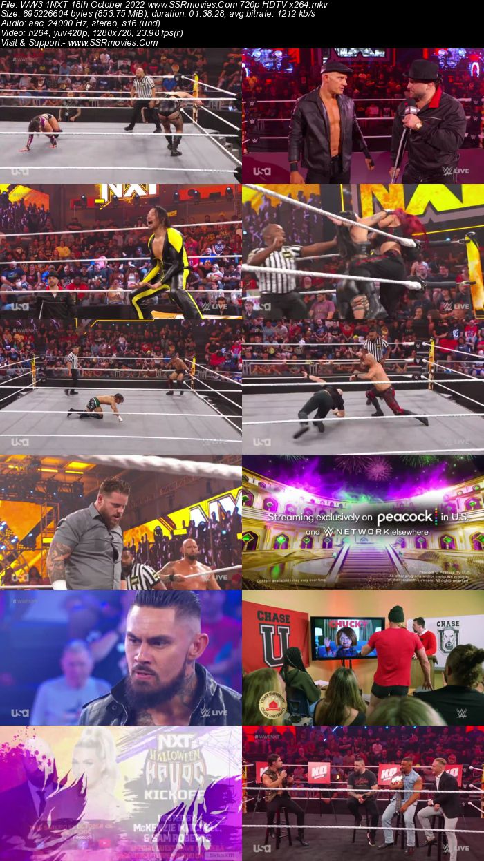 WWE NXT 2.0 18th October 2022 480p 720p HDTV x264 400MB Download