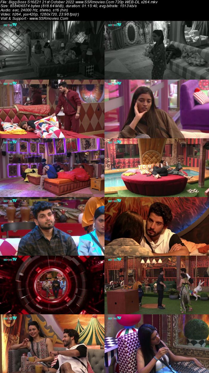 Bigg Boss S16E21 21st October 2022 720p 480p WEB-DL x264 300MB Download