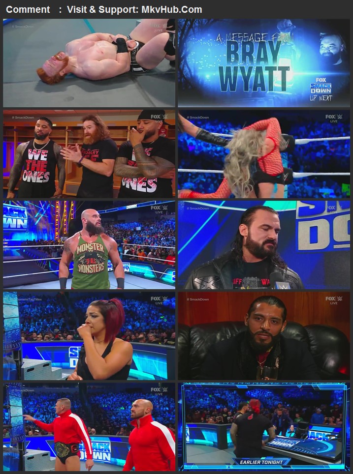 WWE Friday Night SmackDown 21st October 2022 720p WEBRip x264 750MB Download